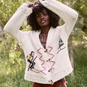 The Great ski lodge cardigan